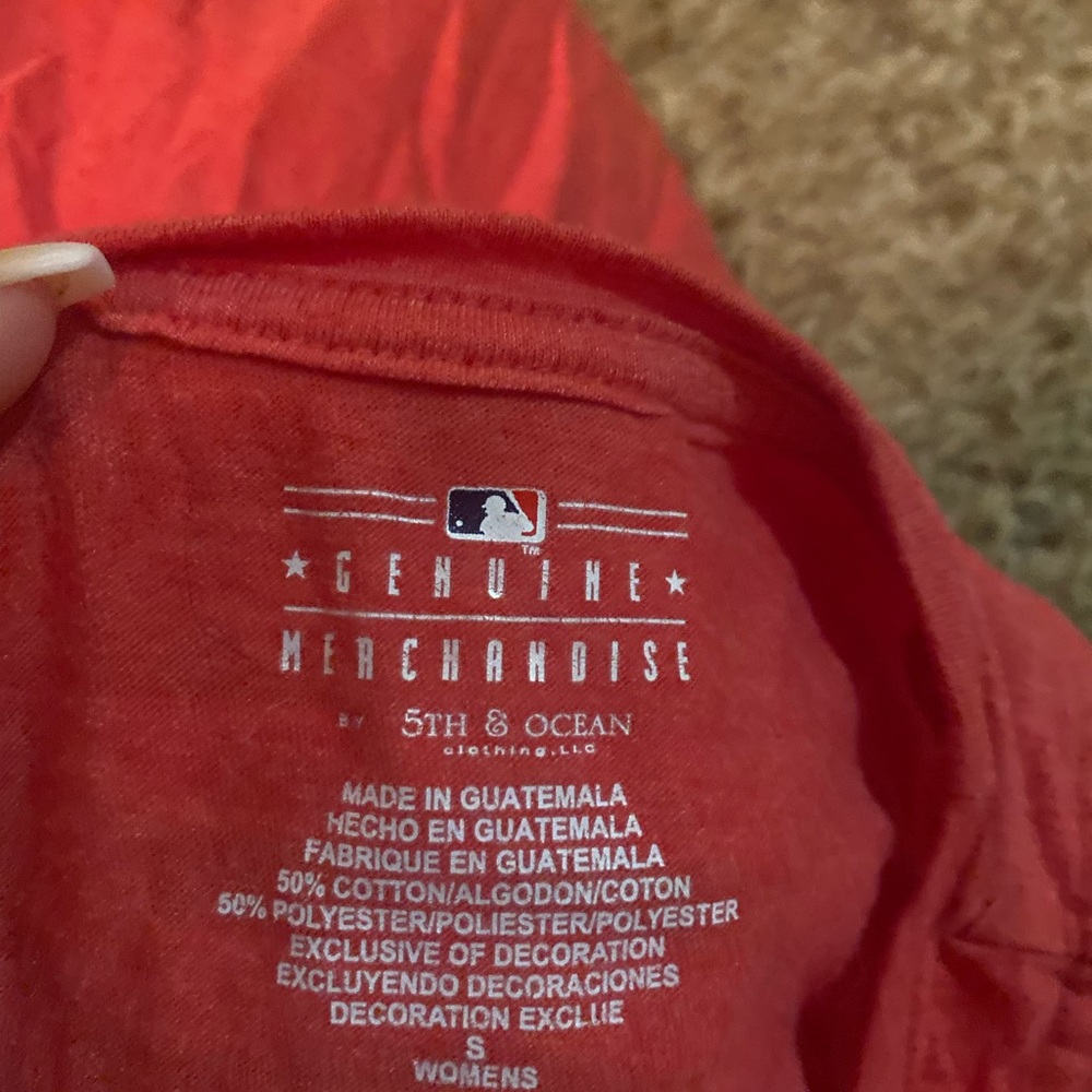 Texas Rangers Baseball Red Womens Small Tank Top - Picture 3 of 3